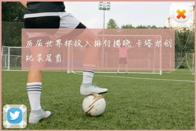 历届世界杯投入排行揭晓 卡塔尔创纪录居首