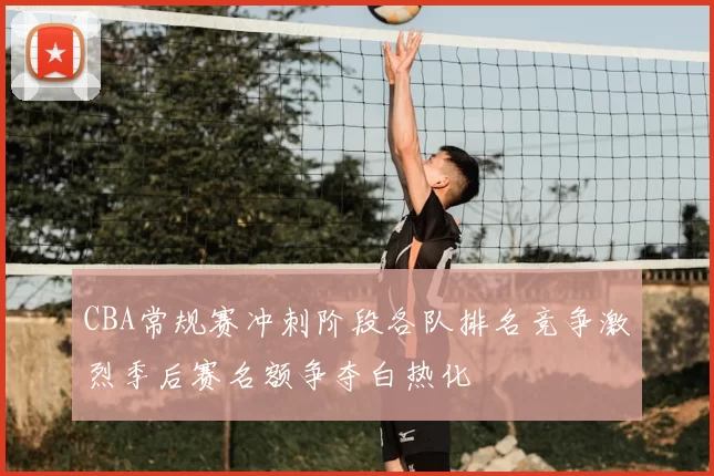 CBA常规赛冲刺阶段各队排名竞争激烈季后赛名额争夺白热化